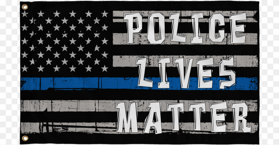 Police Lives Matter Blue Line American Flagclass Street Sign, American Flag, Flag, Text Free Png Download