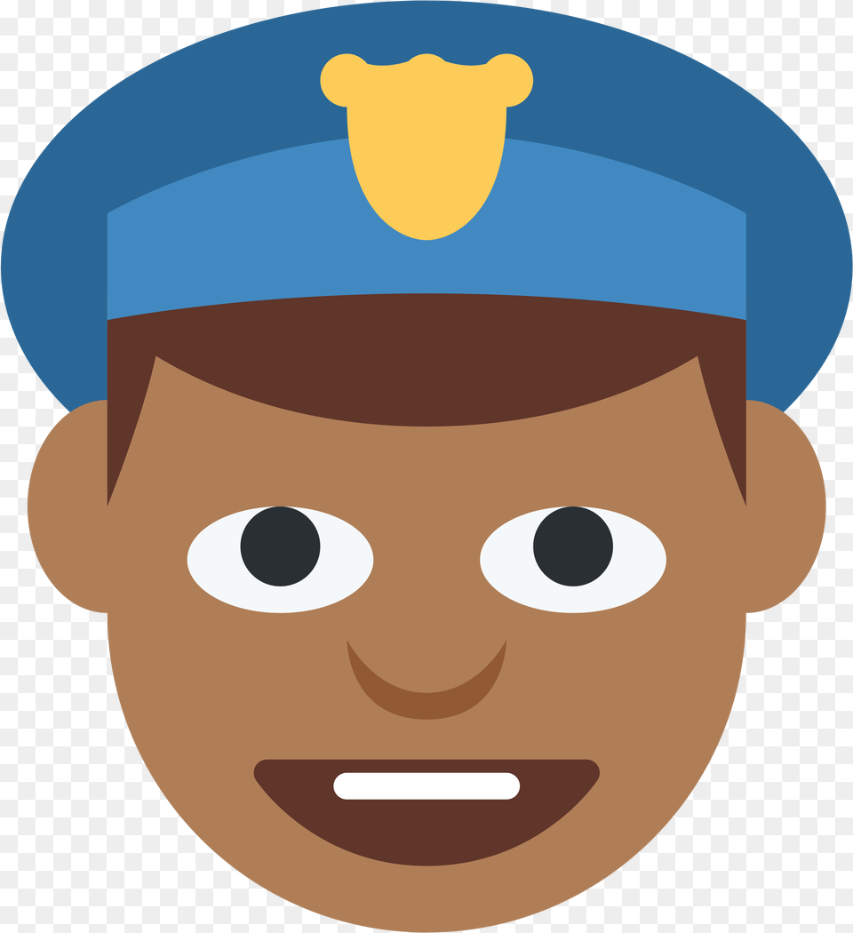 Police Man Emoji Clipart Police Face Cartoon Head, Person, Photography, Portrait Free Transparent Png