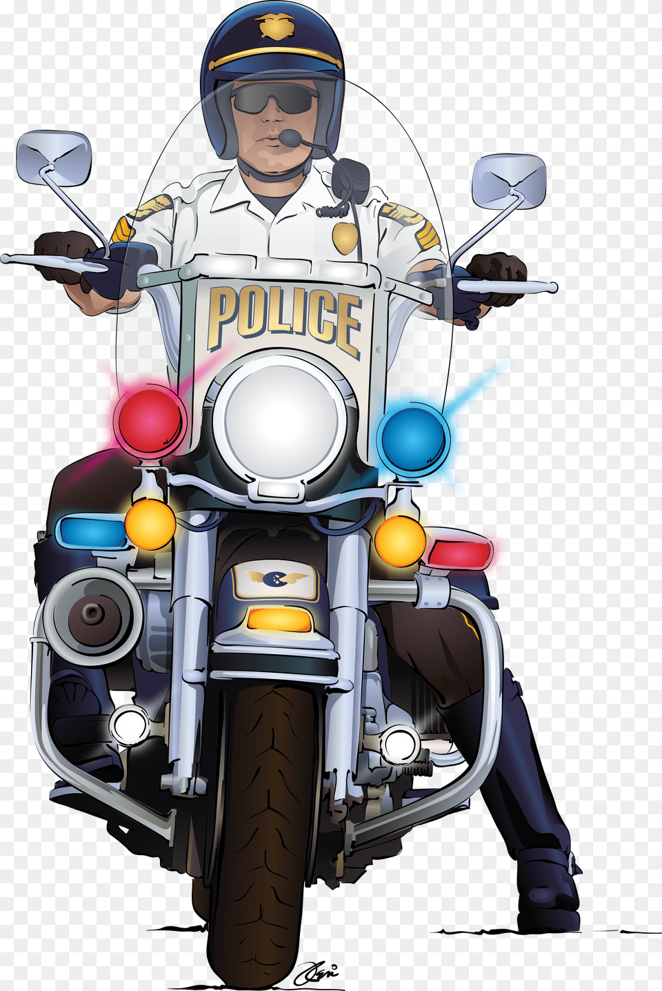 Police Motorcycle, Vehicle, Transportation, Tool, Plant Free Png Download