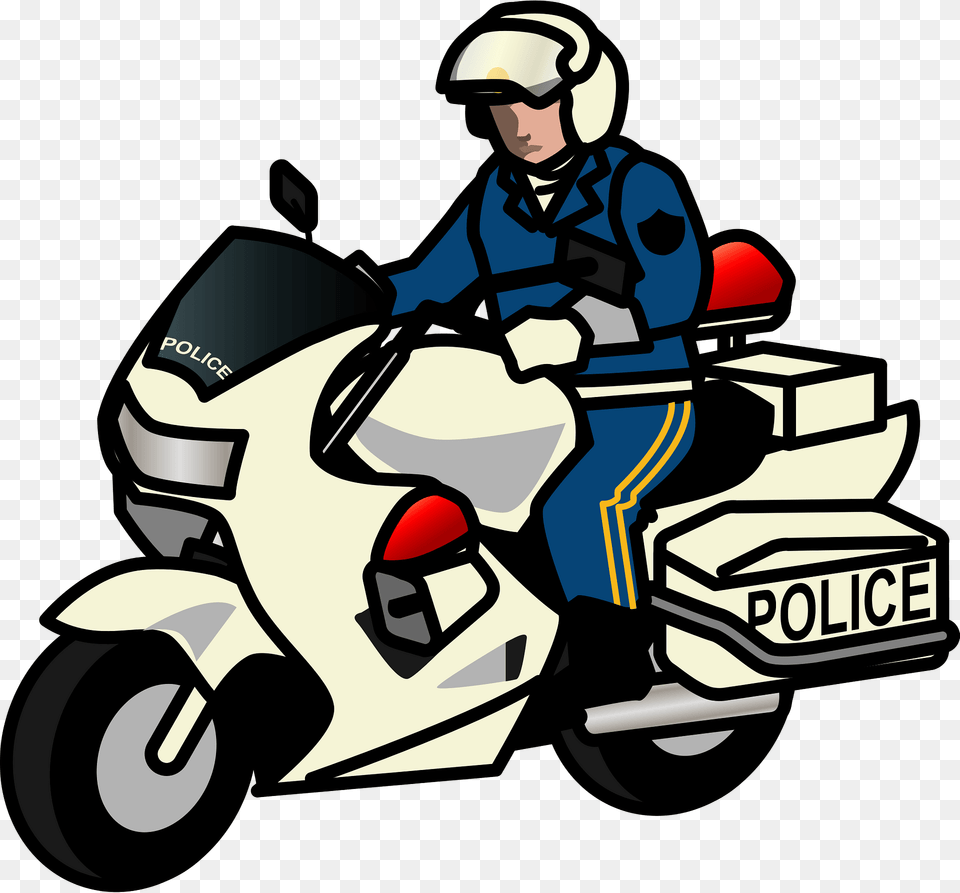 Police Motorcycle Clipart, Vehicle, Transportation, Lawn Mower, Lawn Free Transparent Png