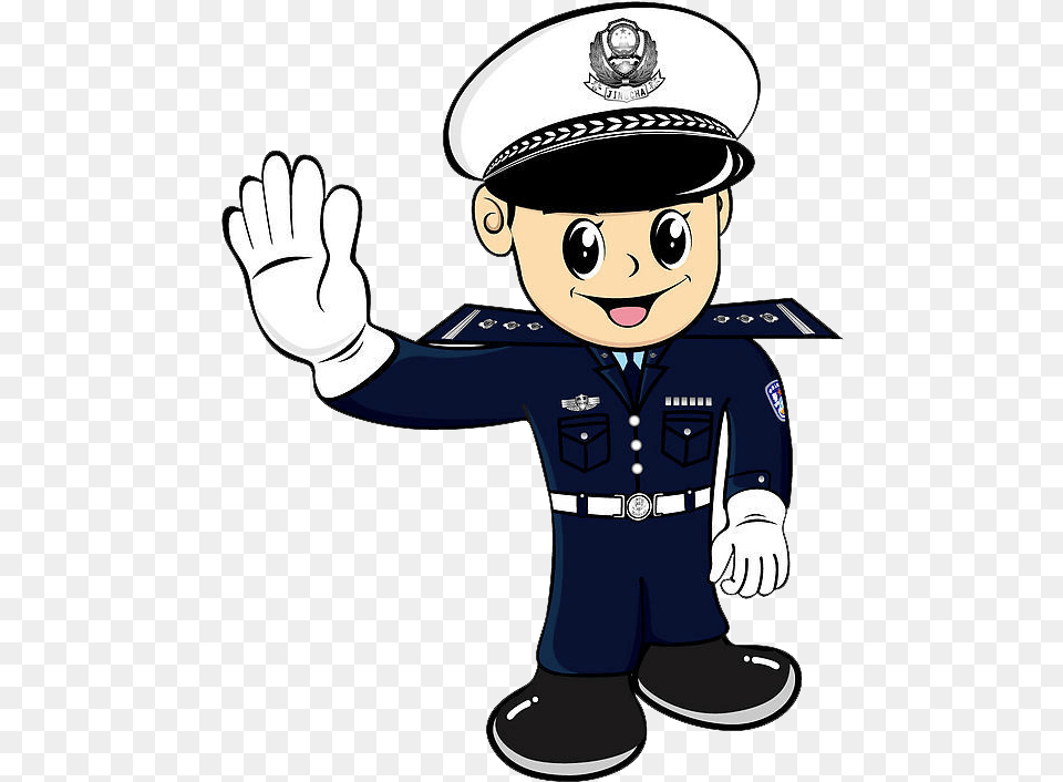 Police Officer Cartoon Cartoon Traffic Police, Baby, Captain, Person, Clothing Free Transparent Png