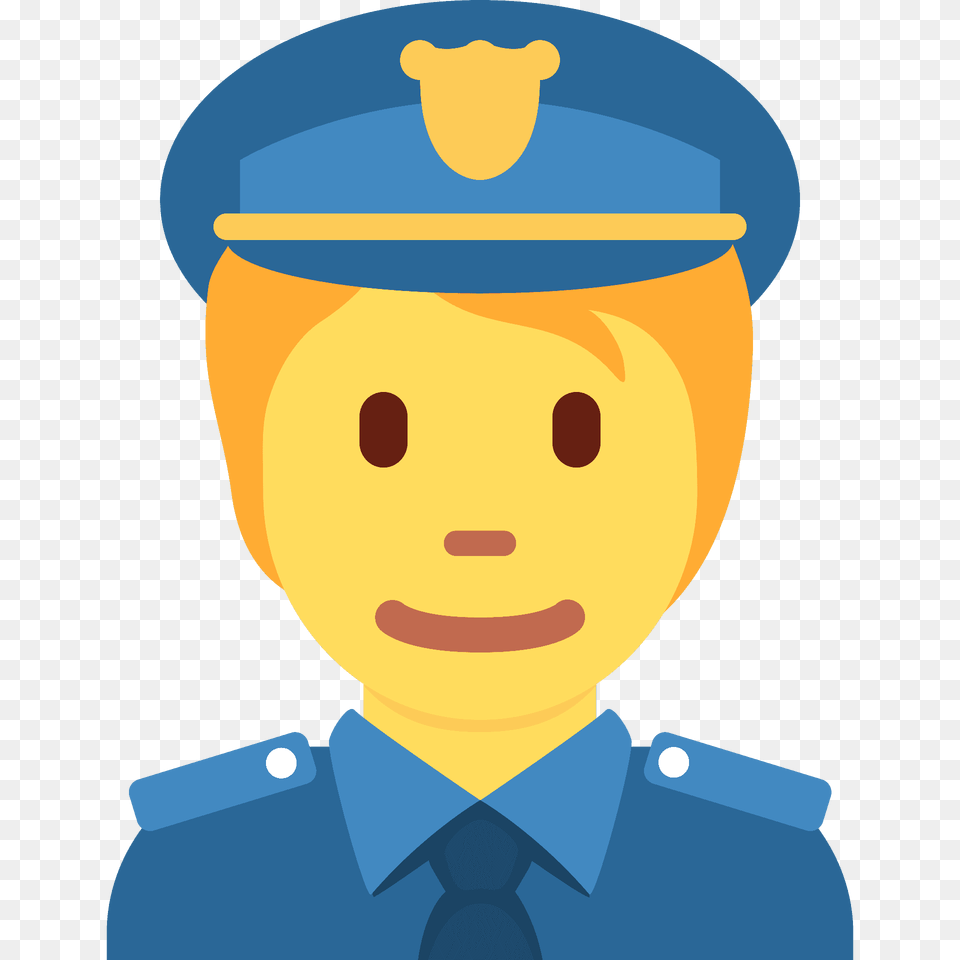 Police Officer Emoji Clipart, Captain, Person, Baby, Face Free Png Download