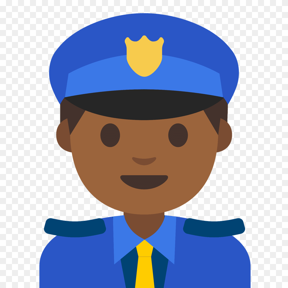 Police Officer Emoji Clipart, Captain, Person, Baby, Face Png Image