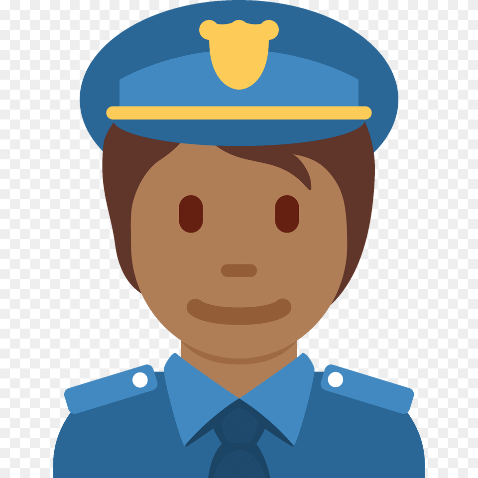 Police Officer Emoji Clipart, Captain, Person, Baby, Face Free Png