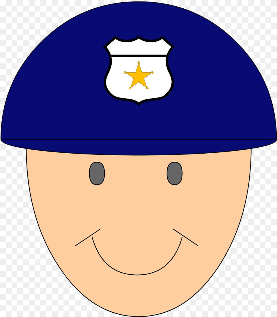 Police Officer Face Clipart, Helmet Png Image