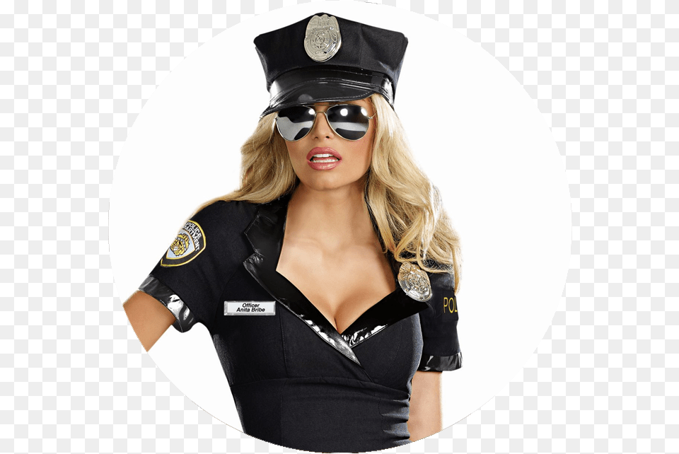 Police Officer Halloween Costume Download Woman Police Costume, Adult, Female, Person, Sunglasses Free Png