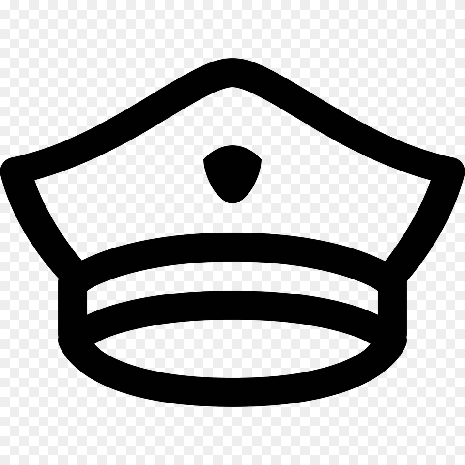 Police Officer Icon, Gray Free Transparent Png