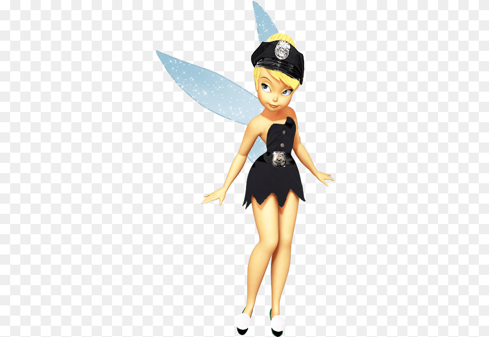 Police Officer Miss Misses Mrs Tinkerbell Police, Person, Doll, Toy, Clothing Free Png