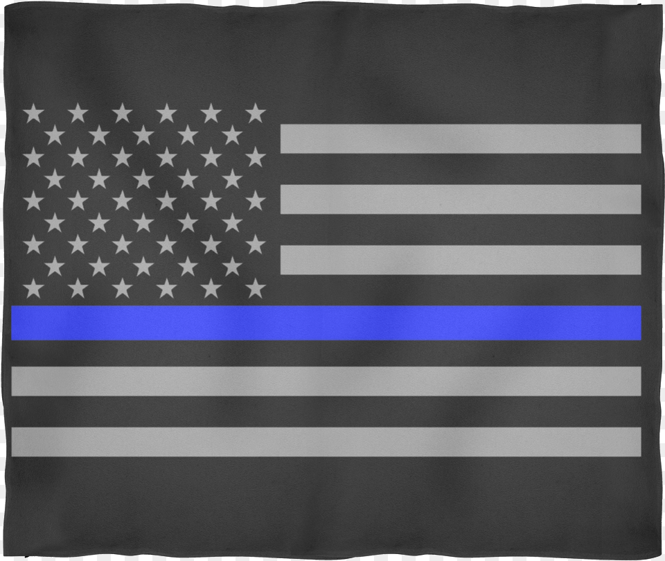 Police Officer Thin Blue Line American Flag Fleece Police Officer Thin Blue Line, American Flag Free Png Download