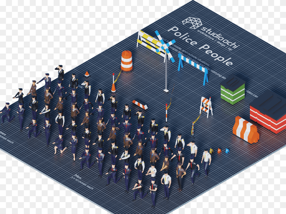 Police People Policeman Cop Police People Blender 3dcharacter Container Ship, Person, Crowd, Text Free Png Download