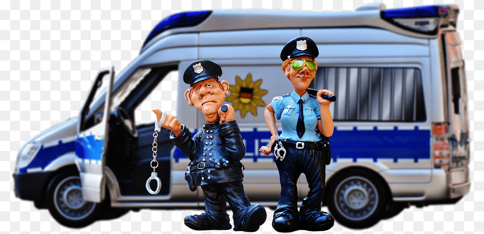 Police Police Officers Police Check Captain In Police Car Cartoon, Male, Boy, Child, Person Free Png Download