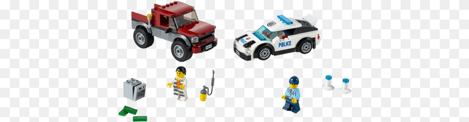 Police Pursuit Lego City Police Police Pursuit, Car, Transportation, Vehicle, Person Free Png Download