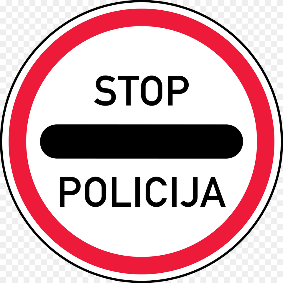 Police Sign In Latvia Clipart, Symbol, Road Sign Free Png Download