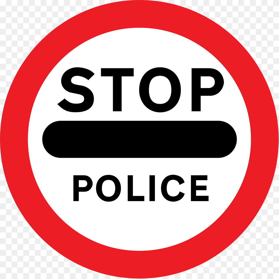 Police Sign In Uk Clipart, Symbol, Road Sign Free Png