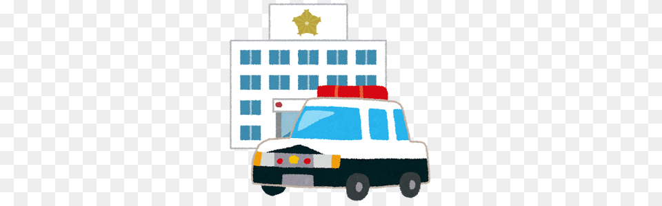Police Station Cartoon Vectors Make It Great, Transportation, Van, Vehicle, Ambulance Free Png