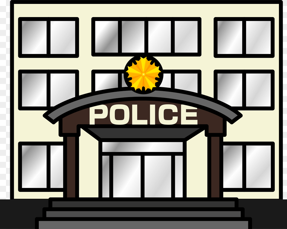 Police Station Clipart, Bus Stop, Outdoors, Architecture, Building Free Png Download