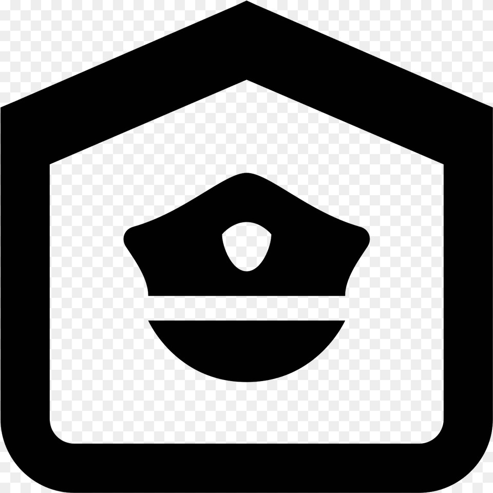 Police Station Icon Vector Police Station Icon, Gray Free Png