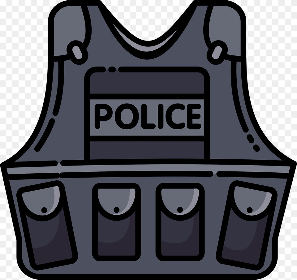 Police Vest Clipart, Clothing, Ammunition, Grenade, Weapon Png