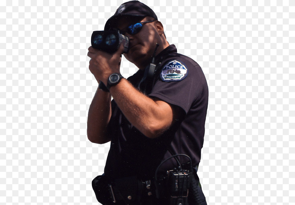 Police With Speed Gun, Adult, Photography, Person, Man Free Png Download