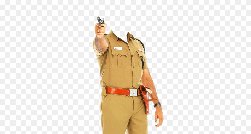 Policeman, Weapon, Handgun, Gun, Firearm Free Transparent Png