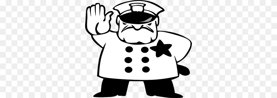 Policeman Stencil, Baby, Person, Face Free Transparent Png