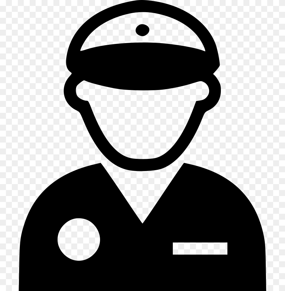 Policeman, Stencil, Helmet, Adult, Male Free Transparent Png