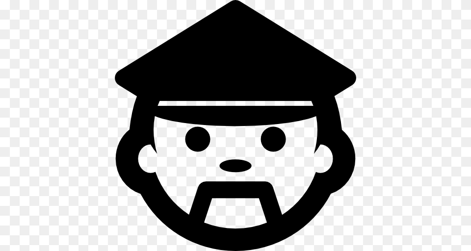 Policeman Icon, People, Person, Stencil, Graduation Free Png