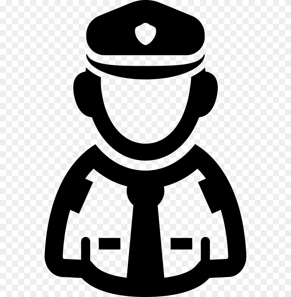 Policeman Pilot Icon, Stencil, Device, Grass, Lawn Png Image