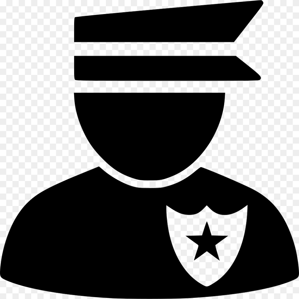 Policeman Simbolo Para Policia, Stencil, People, Person, Logo Free Png