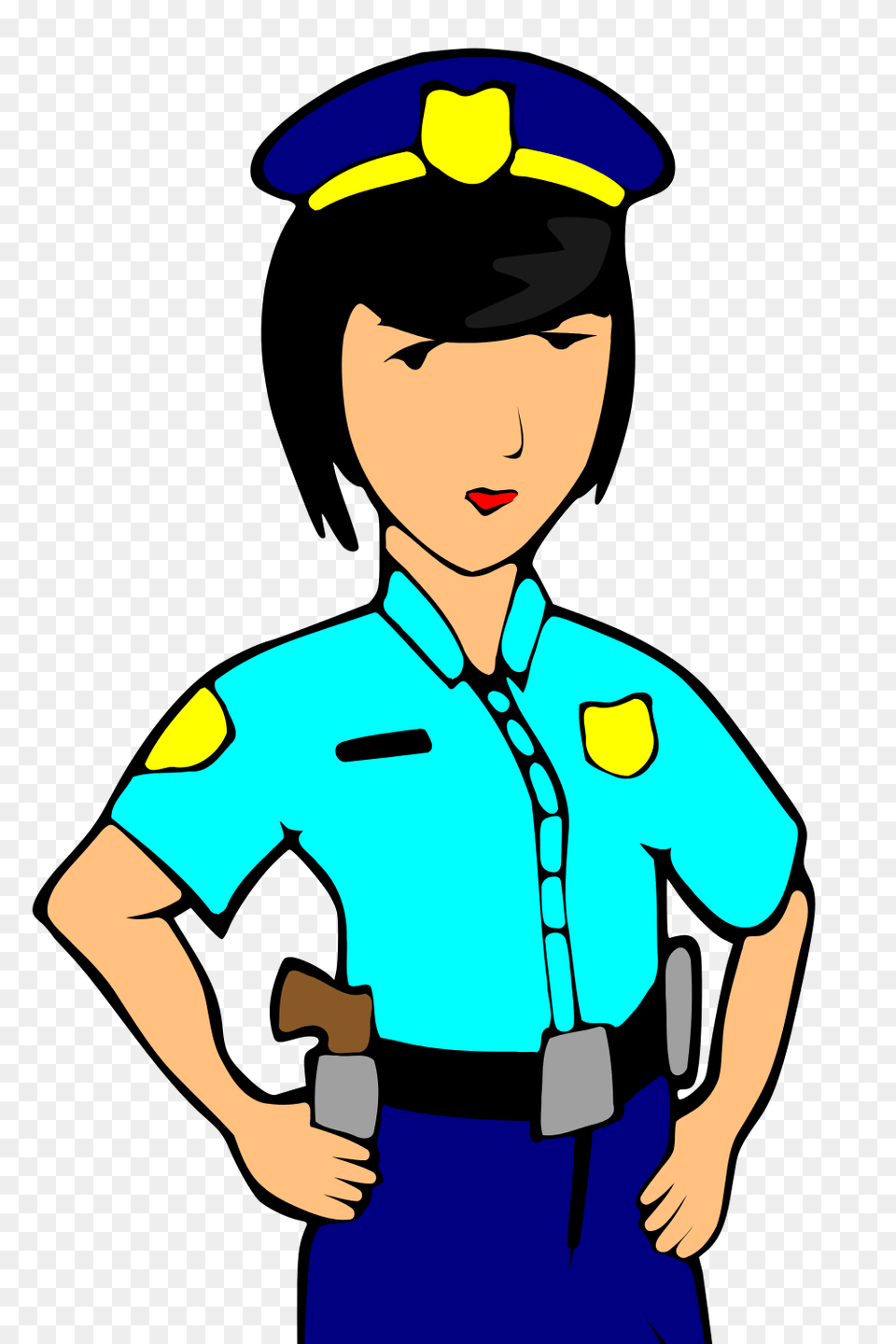 Policewoman, Captain, Officer, Person, Boy Png Image
