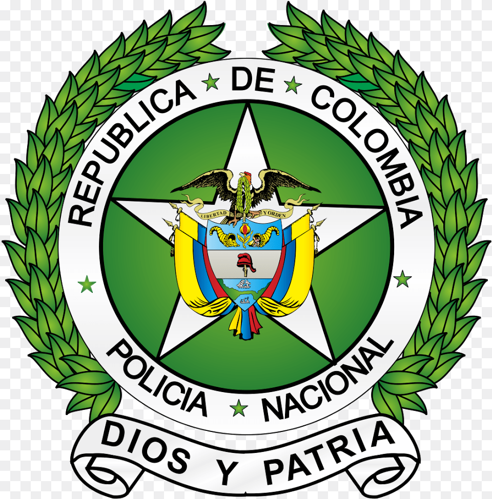 Policia Colombia Logo Vector Colombia, Badge, Symbol, Emblem, Animal Free Transparent Png