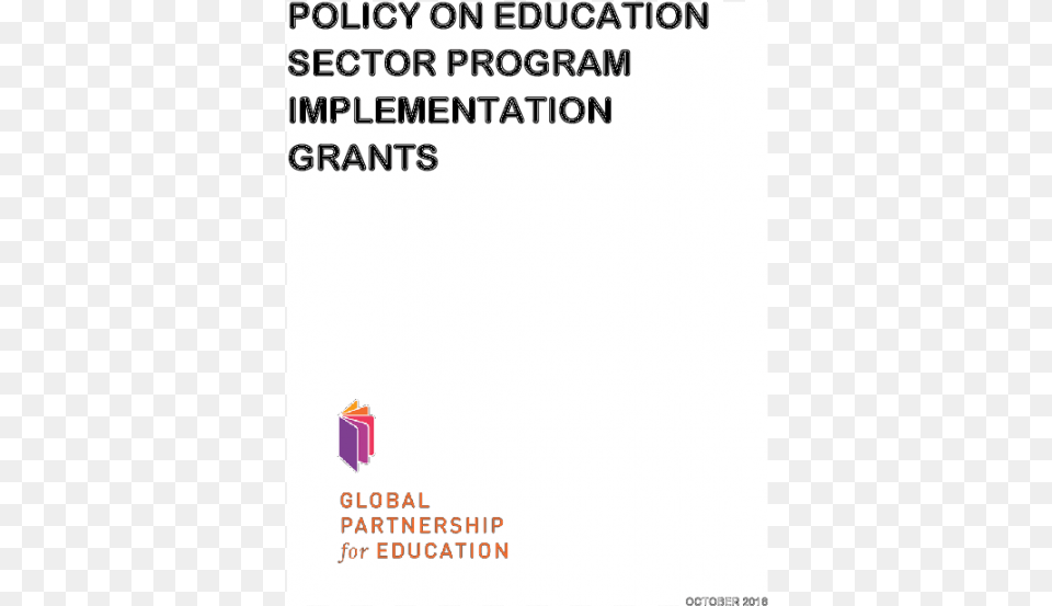 Policy On Education Sector Program Implementation Grants Global Partnership For Education, Page, Text, Advertisement, Poster Free Transparent Png