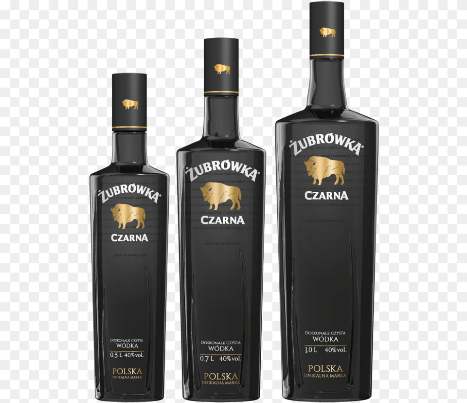 Polish Black Vodka, Alcohol, Beverage, Liquor, Bottle Free Png Download