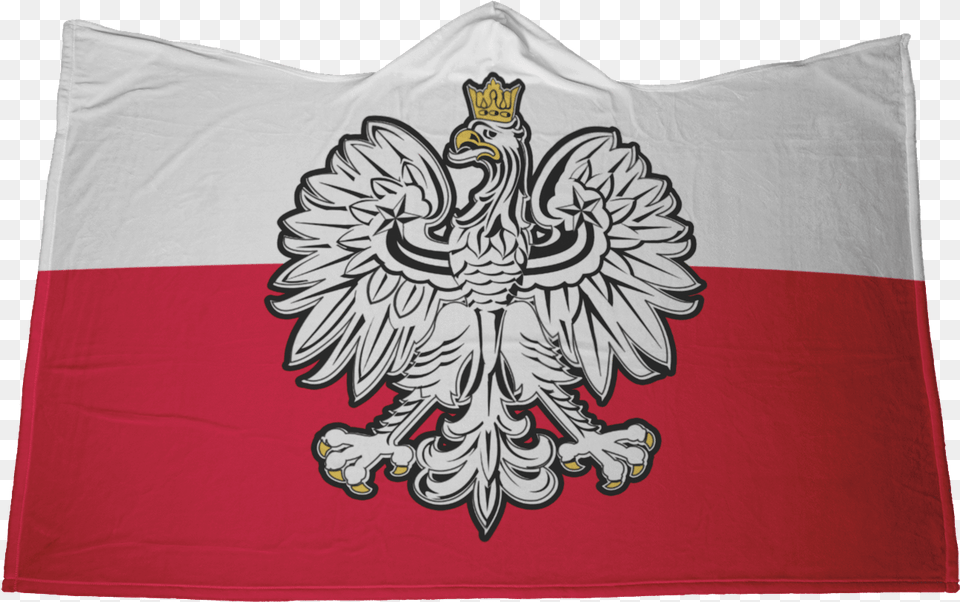 Polish Eagle Flag Colors Microfiber Hooded Blanket Polish, Emblem, Symbol Png Image