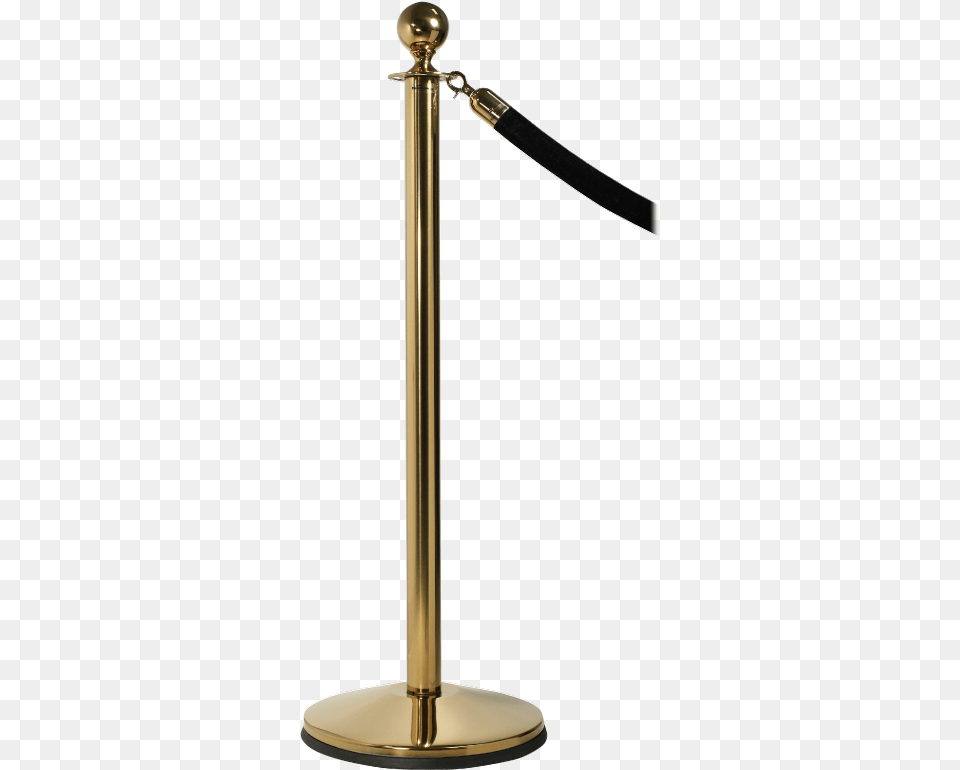 Polished Brass With Black Belt Beistle Red Rope Stanchion Set, Electrical Device, Lamp, Microphone, Sword Free Transparent Png