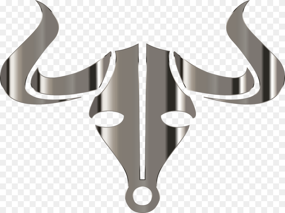 Polished Chrome Bull Icon No Background Clip Arts Bull Logo No Background, Appliance, Blow Dryer, Device, Electrical Device Png