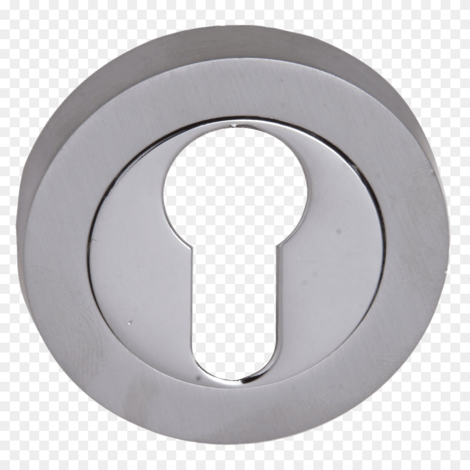 Polished Chrome Keyhole Png Image