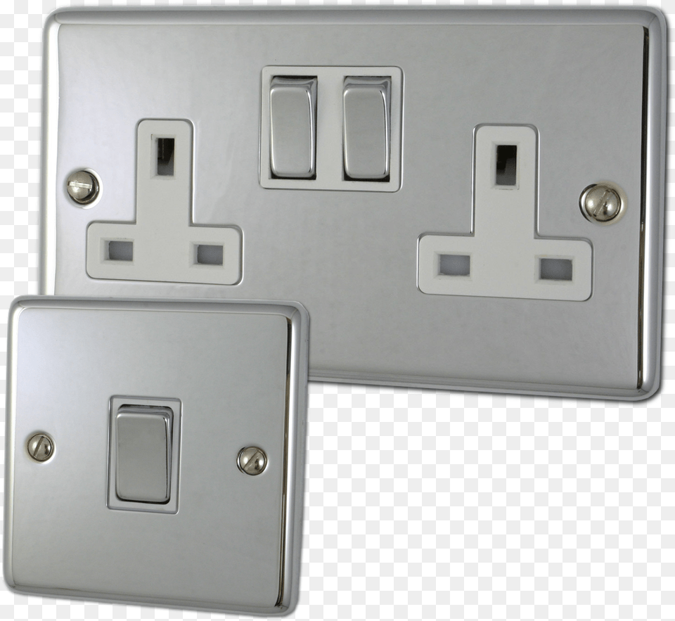 Polished Chrome Light Switch Png Image