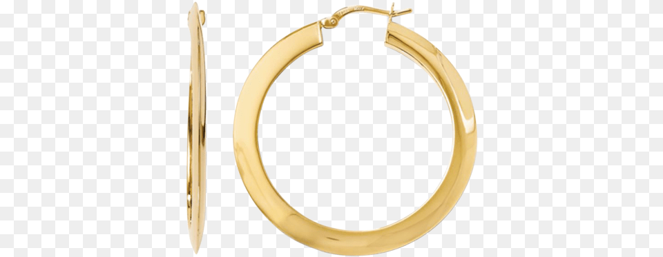 Polished Gold Hoop Earrings Body Jewelry, Accessories, Earring, Dagger, Blade Free Transparent Png
