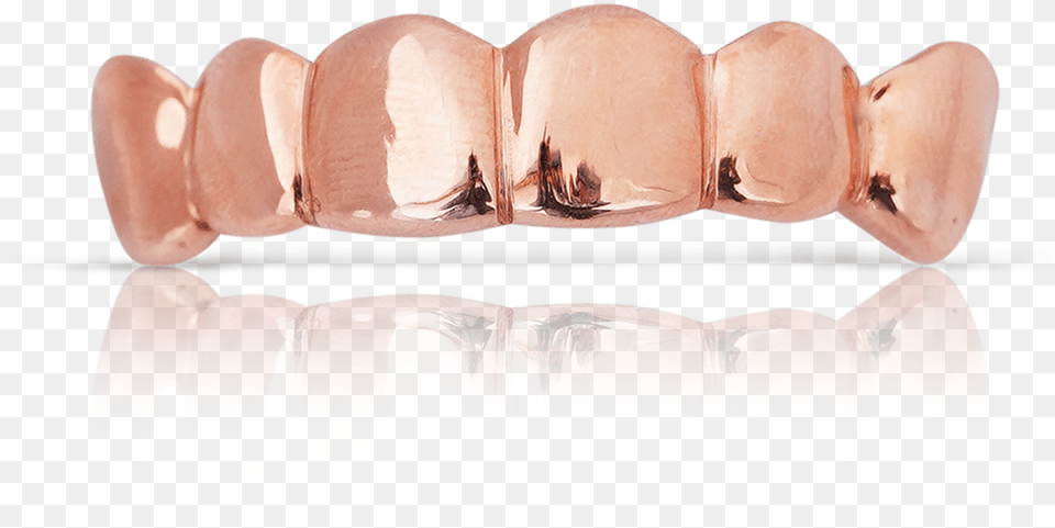 Polished Solid Rose Gold Teeth Rose Gold Grillz, Body Part, Mouth, Person, Face Free Png Download