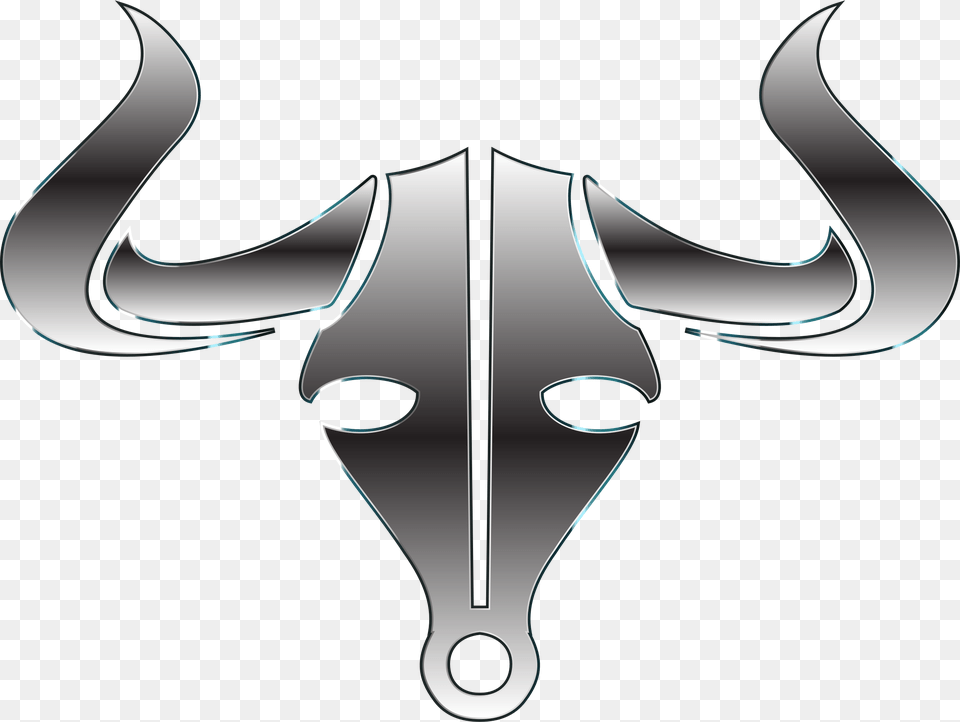Polished Steel Bull Icon No Background Clip Arts Cool Images With No Background, Weapon Png Image