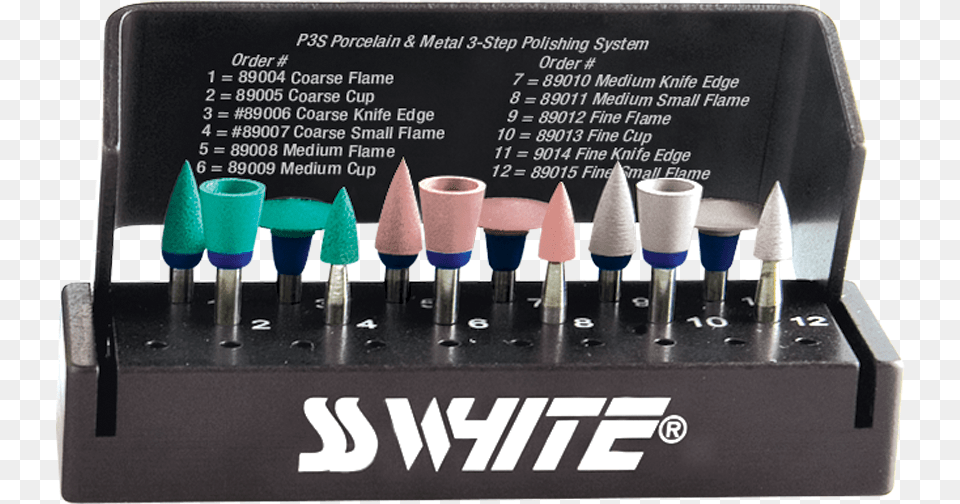 Polisher Kit 12pcs Sm Amp Fine Ss White Jazz Polisher, Cosmetics, Lipstick, Device, Screwdriver Png