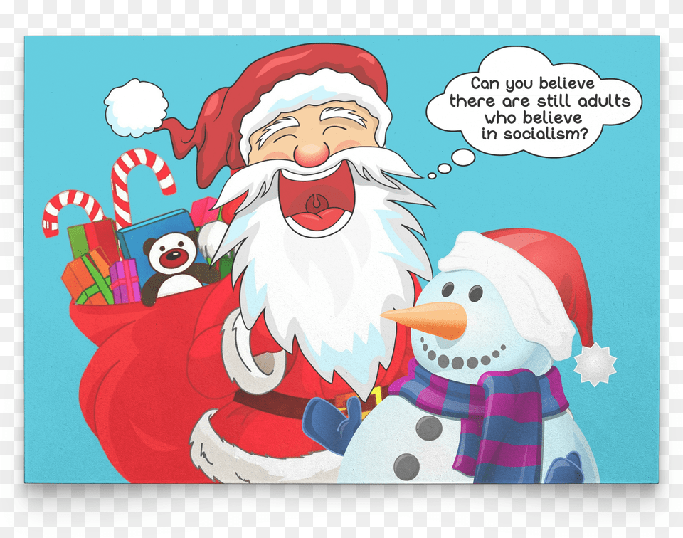 Political Funny Christmas Card Santa Claus Christmas Meme, Book, Comics, Publication, Outdoors Free Png