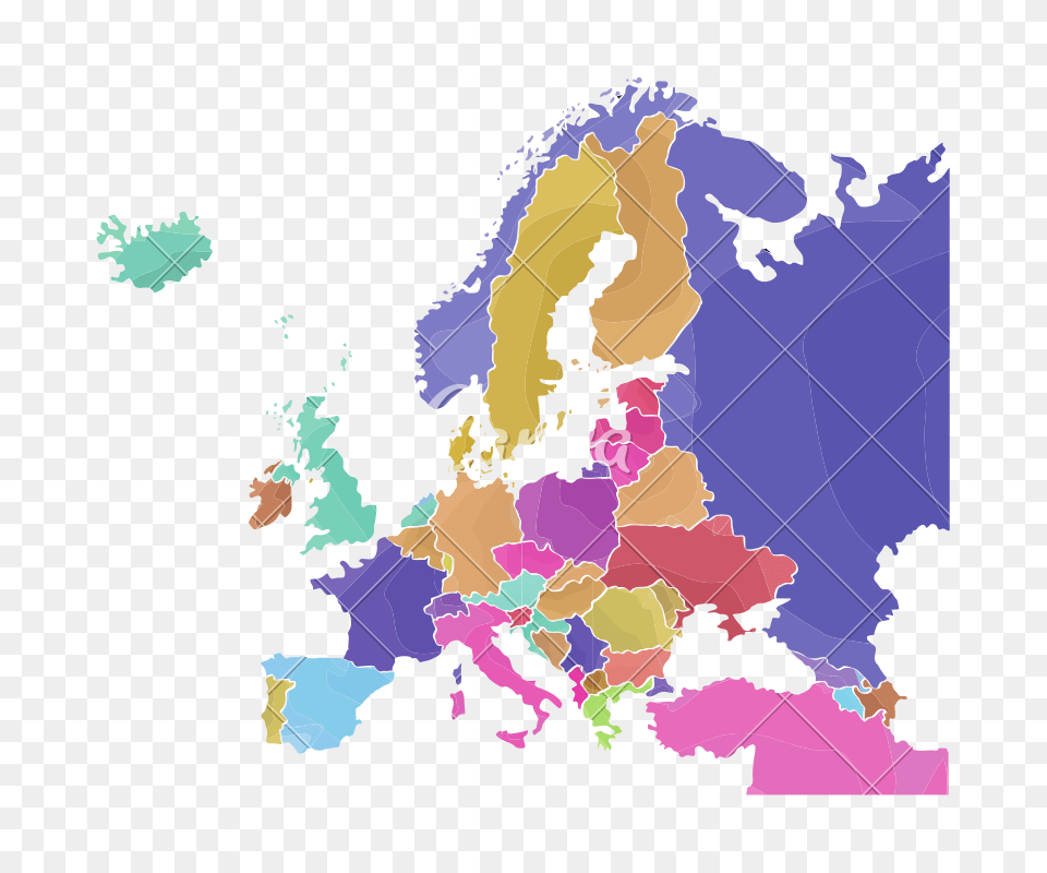 Political Map Of Europe, Chart, Plot, Atlas, Diagram Png