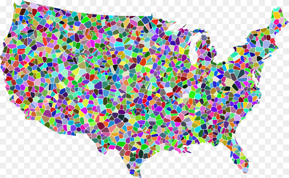 Political Map Of Usa 2012, Art, Paper, Collage, Pattern Free Png Download