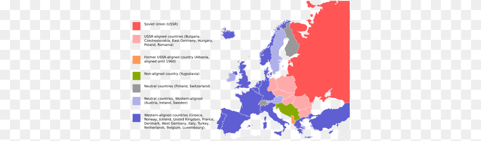 Political Situation In Europe During The Cold War Eastern Bloc Cold War, Chart, Plot, Map, Atlas Free Png