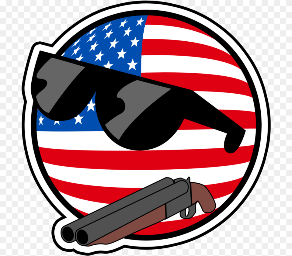 Politically Incorrect Thread Usa Countryball, Accessories, American Flag, Firearm, Flag Free Transparent Png