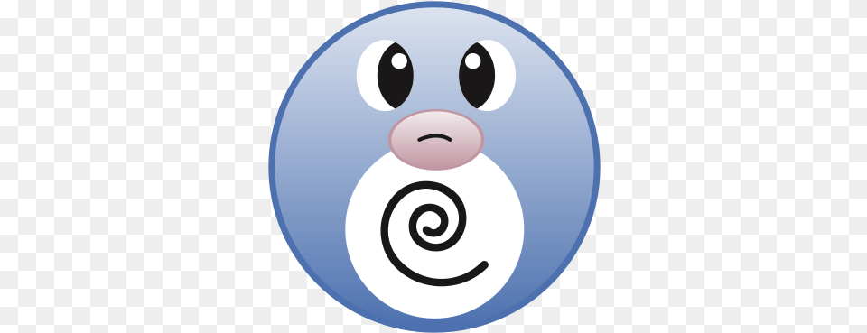 Poliwag Cute Pokemon Go Monster Icon Cute Circle Pokemon, Disk Free Png Download