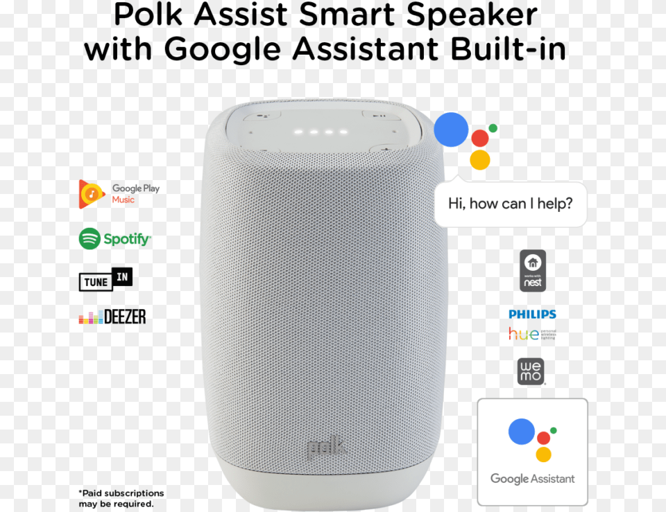 Polk Assist Polk Assist Smart Speaker, Electronics, Mobile Phone, Phone Png