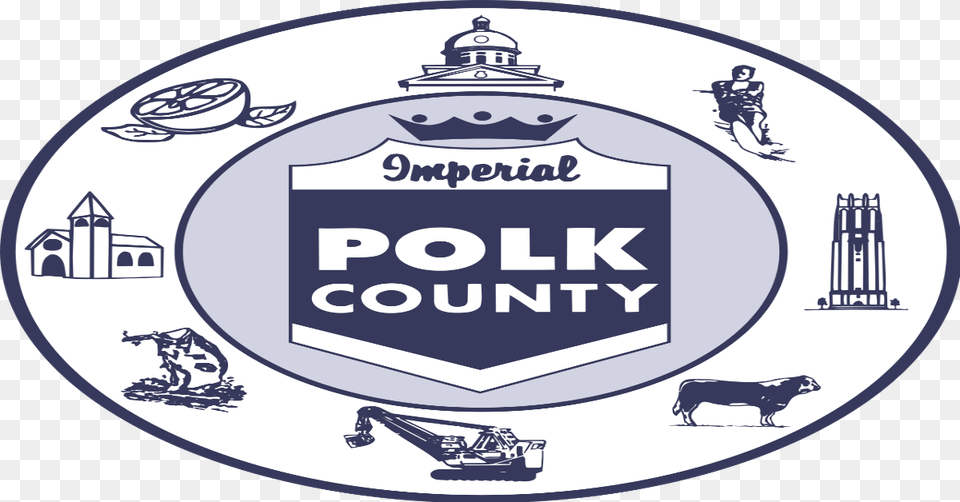 Polk County Florida Seal, Symbol, Logo, Badge, Canine Png